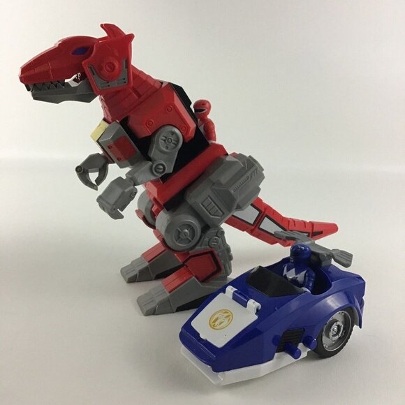 Imaginext Other - Imaginext Power Rangers Red T-Rex Zord Triceratops Battle Bike Action Figures